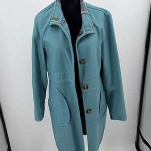Reversible trench coat Teal Women's Coat